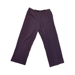 Dressbarn Purple Pull-on Pants- Size 14W Short-NWT